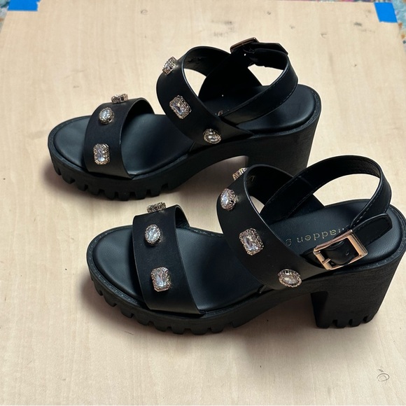 Madden Girl Rhinestone Platform Sandals - Picture 10 of 10